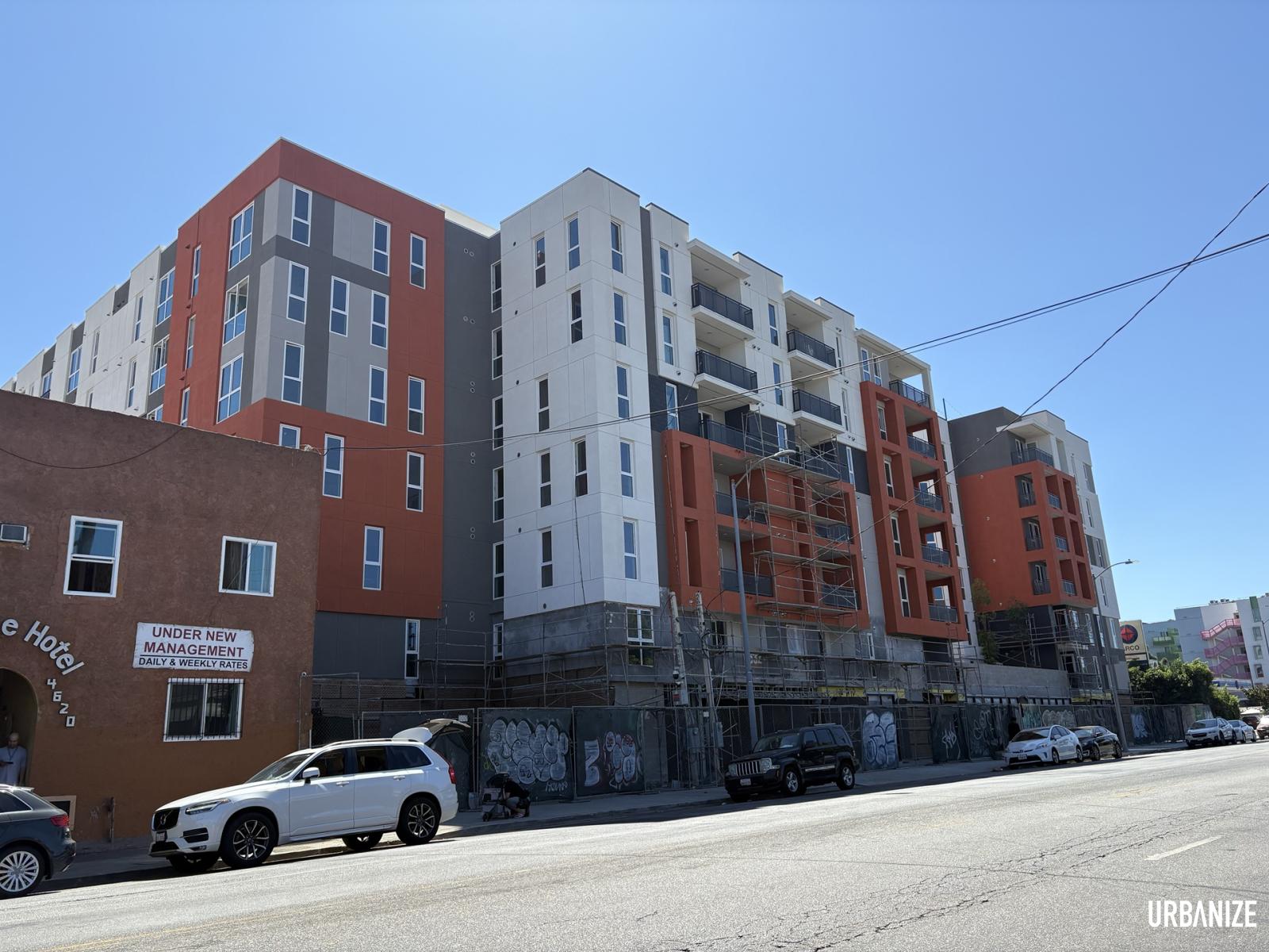 Mixed-use development unwrapped at 4632 Santa Monica Blvd. in East